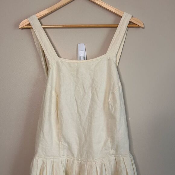 Free People Melted Hearts Linen Blend Mini Dress Size Large - Picture 6 of 9